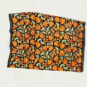 aari stole Black Embroidery