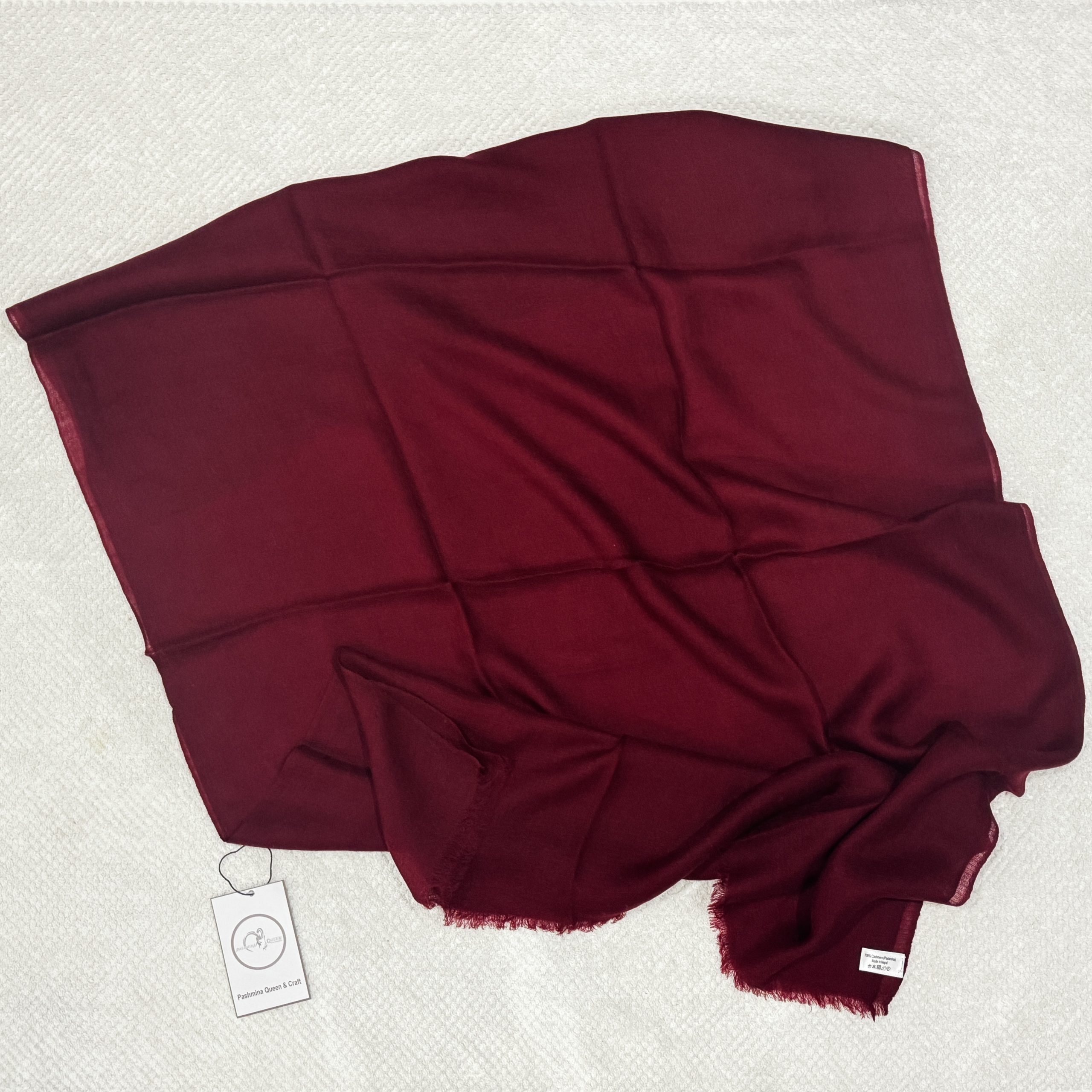 maroon pashmina ring shawl maroon pashmina ring shawl
