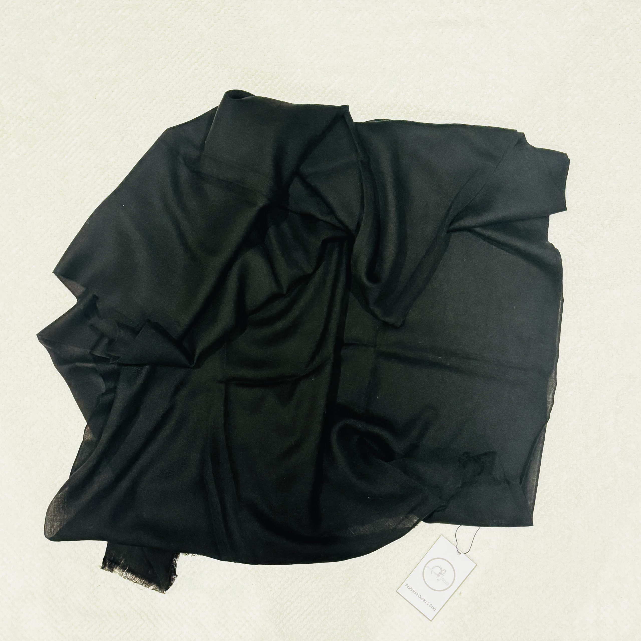 Black Pashmina Ring Shawl Black Pashmina Ring Shawl