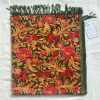 green embroidery stole green embroidery stole