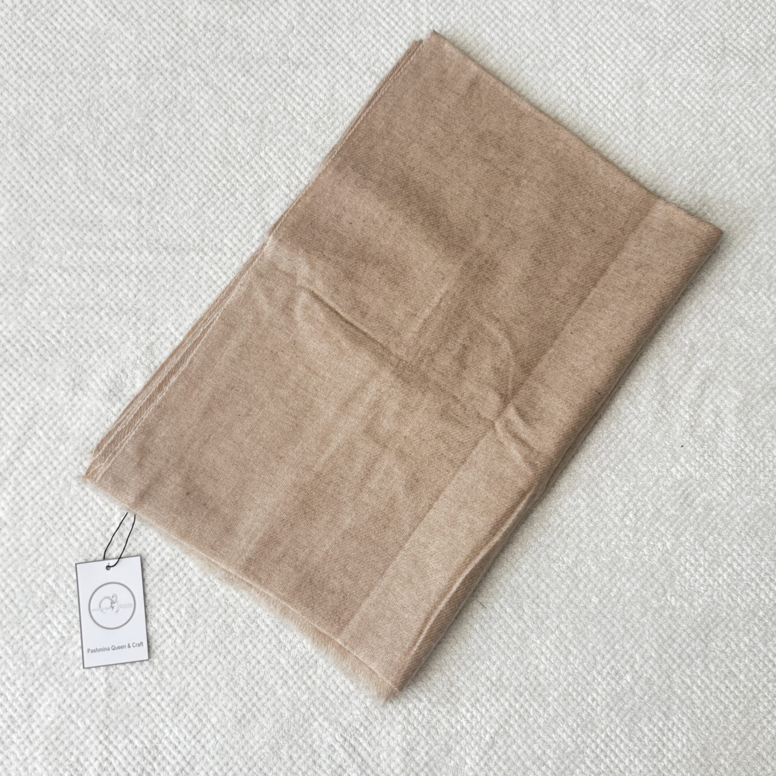 Exclusive Beige Cashmere Shawl