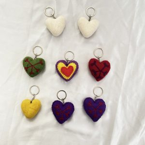 heart felt keychain