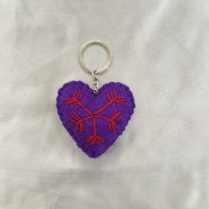 purple heart felt keychain purple heart felt keychain