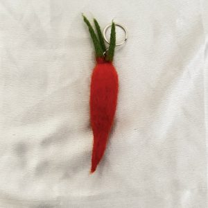 carrot felt keychain carrot felt keychain