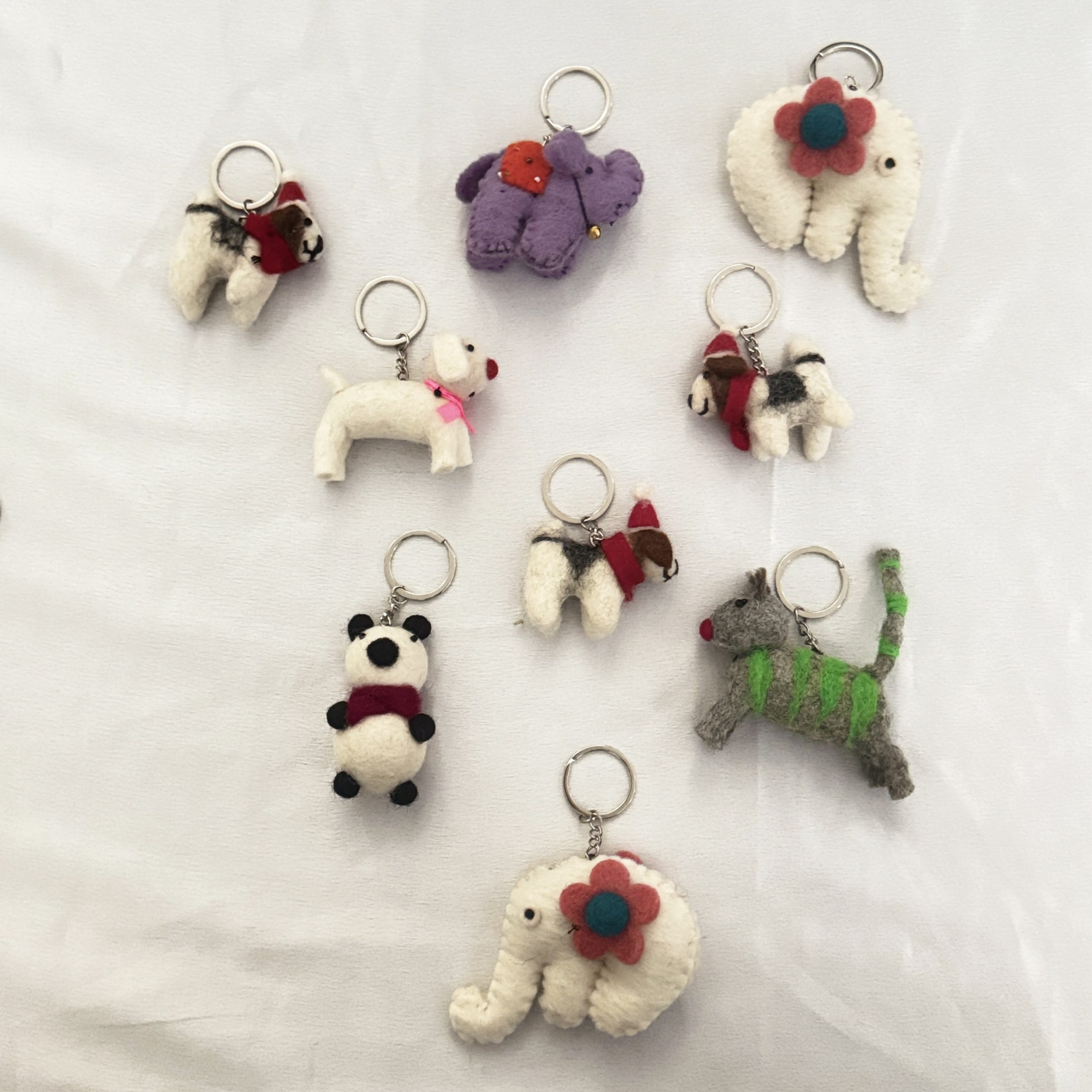 animal felt keychain animal felt keychain
