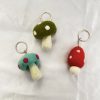 mushroom felt keychain mushroom felt keychain