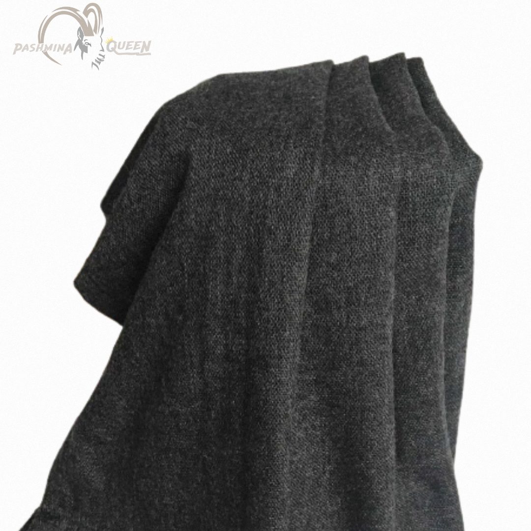 Dark Grey Cashmere Shawl