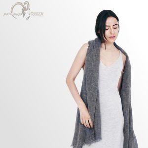 Dark Grey Cashmere Shawl