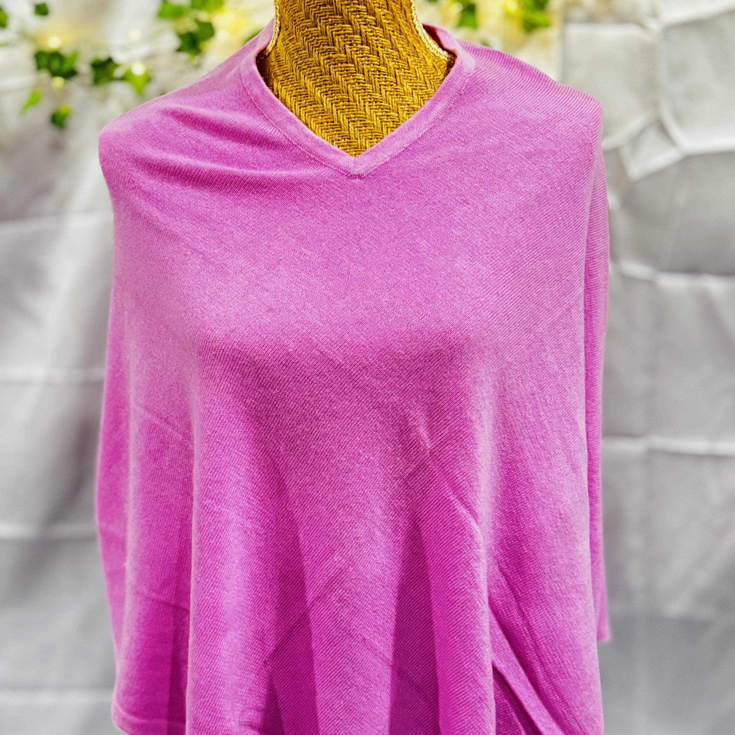 Pashmina poncho baby pink handmade in Nepal Pashmina poncho baby pink handmade in Nepal